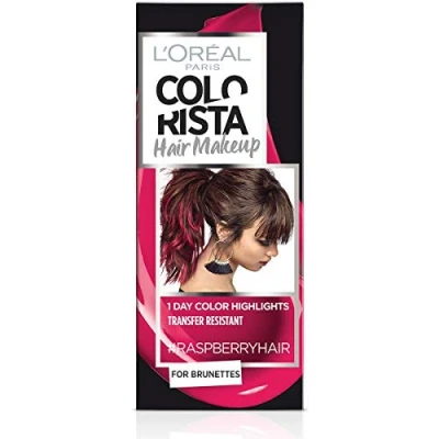 Image of L&#039;OREAL Coloration Temporaire COLORISTA HAIR MAKEUP #raspberryhair