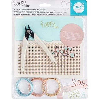 Image of We R Memory Keepers Happy Jig Wire &amp; Peg Kit, Mint, 30x25x4cm