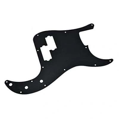 Image of KAISH 13 Hole Metal Aluminium Anodized P Bass Style Pickguard American Modern Standard Pick Guard for Precision Black