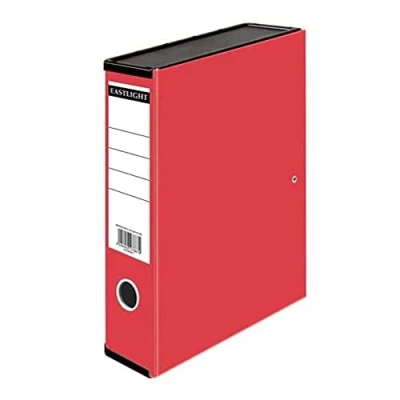 Image of Box File Paper on Board, Foolscap, 70mm Capacity, Red, Pack of 10