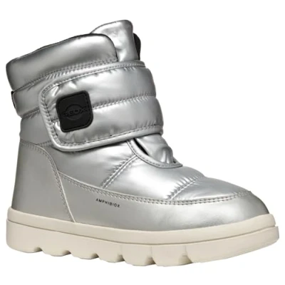 Image of Geox J WILLABOOM GIRL B A girls&#039;s Children&#039;s Snow boots in Silver