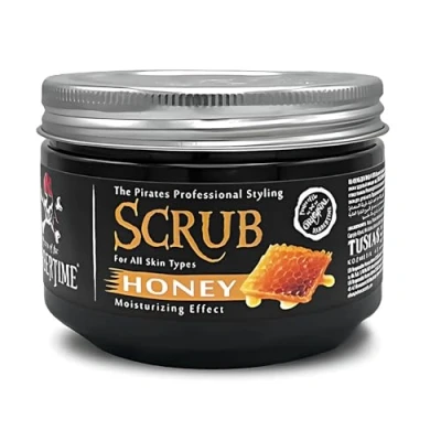 Image of Barbetime Body &amp; Face Scrub Honey Butter for Silky Smooth Skin Exfoliates Restores Skin&#039;s 300ml