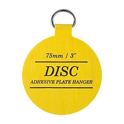 Image of Disc Plate Hangers for Walls Strong Invisible Holder Self Adhesive Stick On Hooks Picture Hanging Wall (75mm / 3&quot;) Disk