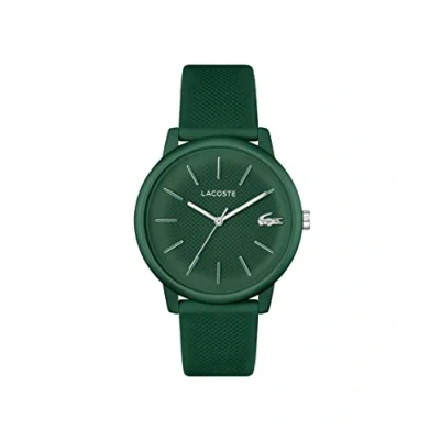 Image of Lacoste Analogue Quartz Watch for Men with Green Silicone Bracelet 2011238
