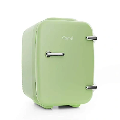 Image of ZASTION CAYNEL Mini Fridge Portable Thermoelectric 4 Liter Cooler and Warmer For Skincare, Eco Friendly Beauty Foods,Medications, Cosmetics, Breast Milk, Medications Home Travel