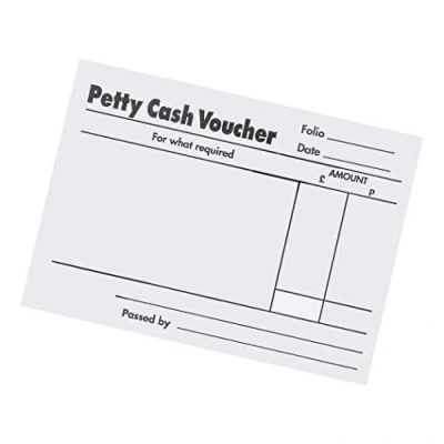 Image of Petty Cash Pad, 80 Sheets, Pack of 5