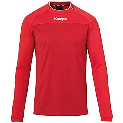Image of Kempa Prime Long Sleeve Shirt Men&#039;s Chili Red/XX Large
