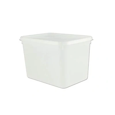 Image of 4 Litre Rectangular Ice Cream Container/Food Storage Container (40)