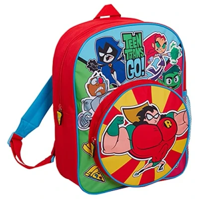 Image of Teen Titans Go Backpack Kids Back to School Bag DC Super Heroes Travel Sports Rucksack