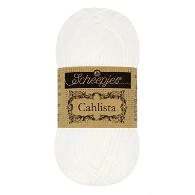 Image of Scheepjes Cahlista 106 Snow White Yarn 10x50g