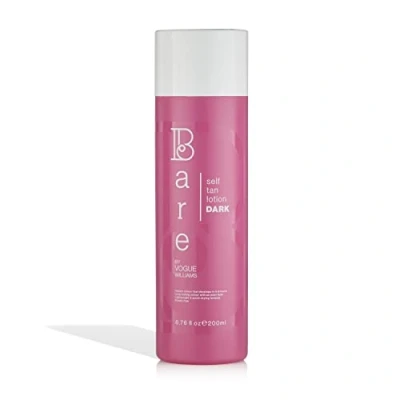 Image of Bare by Vogue Self Tanning Lotion Dark 200 ml Natural tanning, Glow Moisturising, Suitable for All Skin Types Tanner Face &amp; Body.