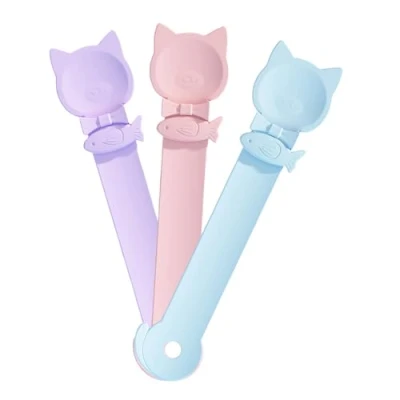 Image of Kingke 3PCS Cats Food Squeezer Spoon For Wet Treat Stick Feeding Pet Accessory