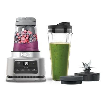 Image of Ninja CB100UK Foodi Power 2 In 1 Nutri Blender Silver