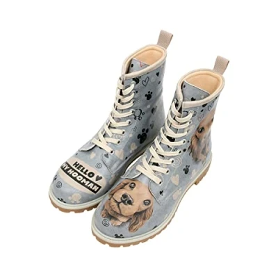 Image of DOGO Women&#039;s Long Fashion Boots, Bleu, 5 UK
