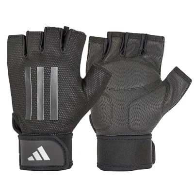 Image of adidas Elite Training Gloves, Grey, S 18 19 cm around the palm