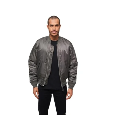Image of Brandit Bomber Jacket, Men&#039;s, Size: 3XL, Charcoal