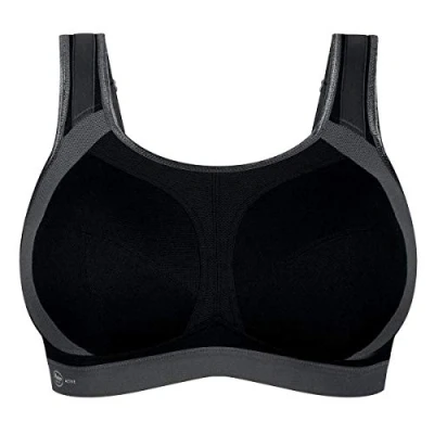 Image of Anita Women&#039;s Non Wired Sports Bra 5567 Black/Anthracite 34 I