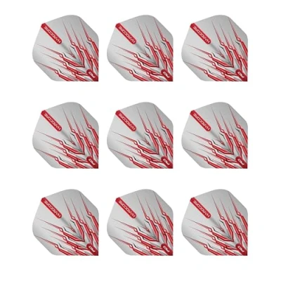 Image of Red DRAGON Peter Wright Snakebite Hardcore Mohawk Dart Flights 3 Sets Per Pack (9 in Total)