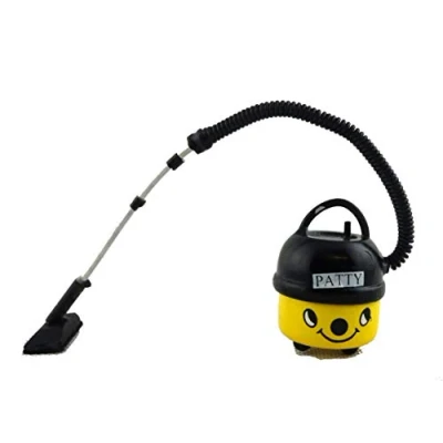 Image of Dolls House Yellow Vacuum Cleaner Hoover Miniature Modern Cleaning Accessory