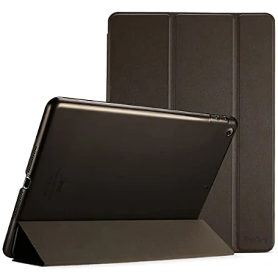 Image of ProCase Smart Case for iPad 6th/iPad 5th Generation/iPad 9.7 Inch 2018 2017(Model: A1893 A1954 A1822 A1823), Ultra Slim Lightweight Stand with Translucent Frosted Back Brown