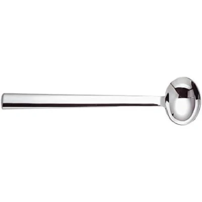 Image of Alessi 18/10 Stainless Steel Mirror Polished &quot;Rundes Modell&quot; Original Table Spoons, Set of 6, Silver