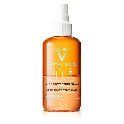 Image of Vichy Capital Soleil Tan Illuminating Sun Protection Water Spray SPF30 for All Skin Types 200ml