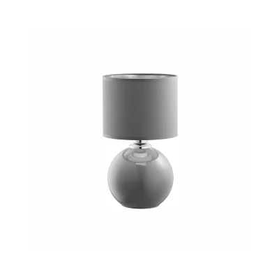 Image of Palla Table Lamp With Round Shade Grey 1xE27