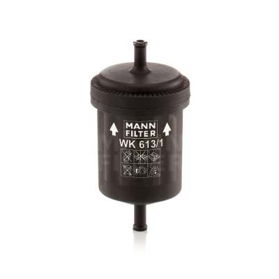 Image of 71711048, 71736101, 7585348, 7606404, 7719390 Fuel Filter MANN WK 613/1 In Line 8mm FIAT: Uno Hatchback, Punto I Hatchback