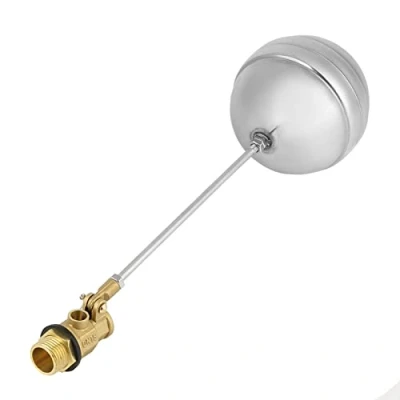 Image of Stainless Steel Float Ball DN15 G1/2 Brass Male Thread Water Sensor Valve Level Switch for Magnetic and Liquid Measurements