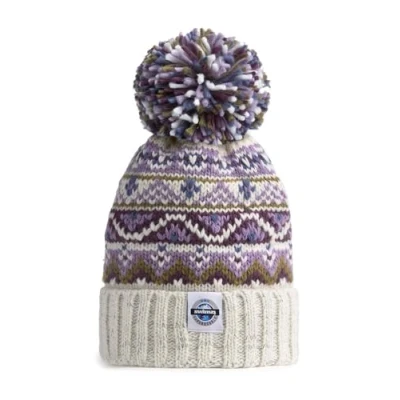 Image of SWIMZI Heather Fairisle Knit Reflective Superbobble Hat Multicoloured