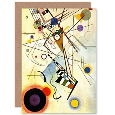 Image of Wee Blue Coo KANDINSKY VIII NEW ART GREETINGS GIFT CARD
