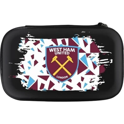 Image of FOCO Officially Licensed West Ham United Football Club Hammers FC Dart Case Storage Wallet, Abstract, Black (W575)