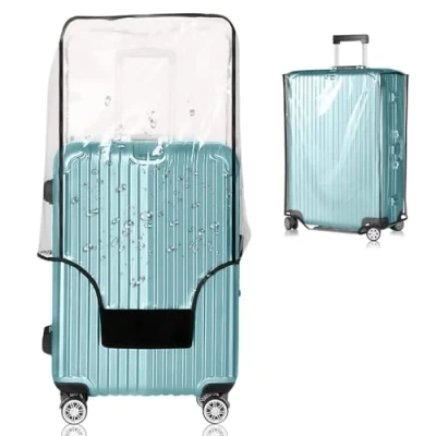 Image of GigabitBest Luggage Cover Protector Suitcase Cover, Black Frame, 30Inch