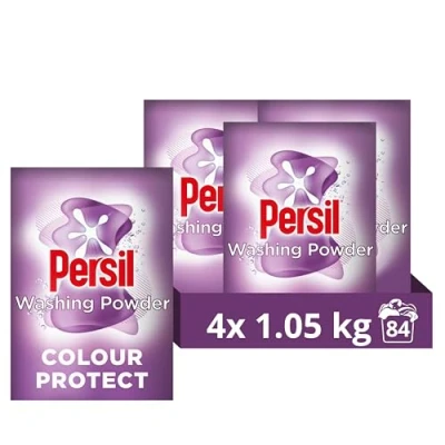 Image of Persil Colour Protect Washing Powder keeps colours bright for outstanding stain removal in cold washes 84 (4x 1.05 kg)