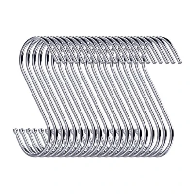 Image of Swatowot 30 Pack Heavy Duty S Hooks 9 cm Shaped Hanging Large Hangers for Kitchen, Bathroom, Bedroom and Office