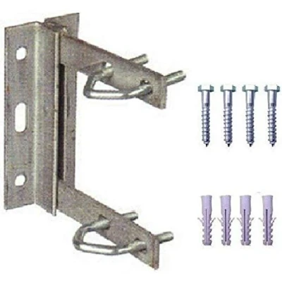 Image of K M Electronics® Aerial TV Wall Mount Bracket 6&quot; X GALVANISED Including FIXINGS