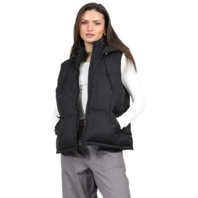 Image of BRAVE SOUL Ladies CELLOGIL Padded Short Length Gilet