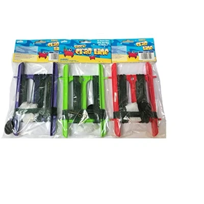 Image of Yello Safety Crab Line with net bag and no hooks beach toy fishing crabline (green)
