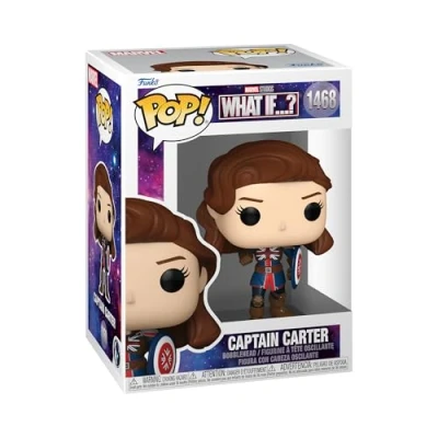 Image of Funko POP! Vinyl: Marvel What If 1602 Captain Carter Collectable Vinyl Figure Gift Idea Official Merchandise Toys for Kids &amp; Adults TV Fans Model Collectors and Display