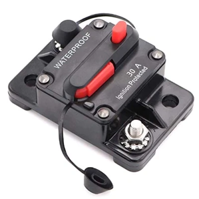 Image of Car Circuit Breaker,DC 12V 48V Waterproof Audio Inline Breaker with Manual Reset Fuse Holder Inverter,Auto for Motor Marine Boat RV Caravan (30AMP)