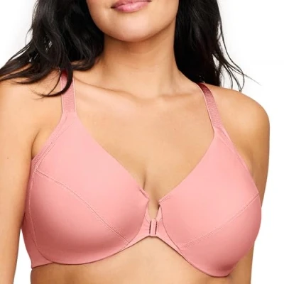 Image of Glamorise Full Figure Plus Size Front Closure Smoothing Wonderwire Bra Underwire #1247