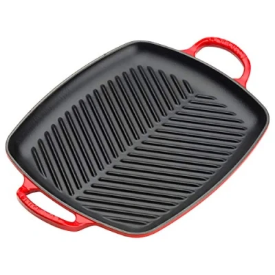 Image of Le Creuset Grill Plate Signature Cerise 30 x 27 cm