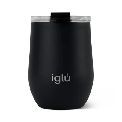 Image of iglu Reusable Coffee Cup Thermal Insulated Stainless Steel Travel Mug with Lid 12oz / 340ml Mugs Double Walled Great for Hot &amp; Cold Drinks His Hers Premium Eco Friendly Gifts (Night Sky)