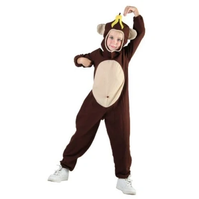 Image of Colourful Monkey Fancy Dress Party Costume Age 7 9 years