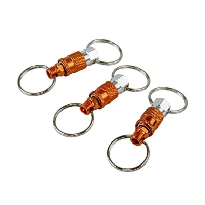 Image of Freeman KEYQC3 Pull Apart Coupler Keychain with 2 Split Rings, 3 Pack