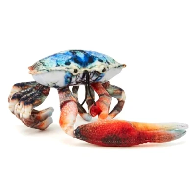 Image of Zappi Co 100% Recycled Fiddler Crab Plush Toy (20cm Width) Stuffed Soft Cuddly Eco Friendly for First Kid