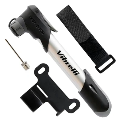 Image of VIBRELLI AIR Master Mini Bike Pump 120 PSI Presta &amp; Schrader Valve Compatible