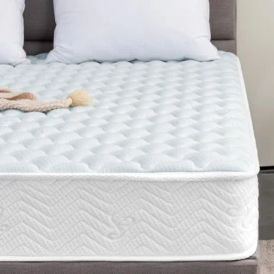Image of Good Nite Mattress Single Spring 3FT Memory Foam and Sprung Hybrid Mattresses Medium Soft 90x190x18cm with Knitted Breathable Fabrics Gentle Sleep 7.08 Inch Thick in a Box