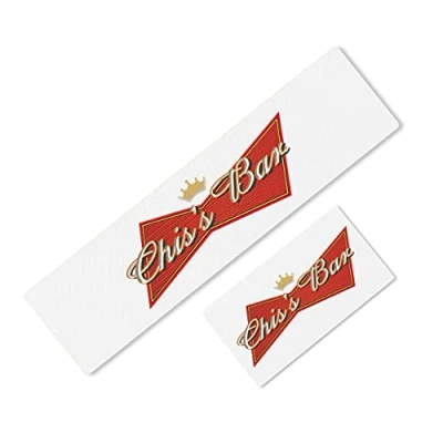 Image of Personalised Budweiser Beer BAR Runner Ideal for Home Pub MAT Party Occasion (44x25)