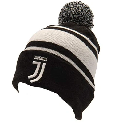 Image of Juventus FC Official Adults Unisex Ski Hat (One Size) (White/Black)